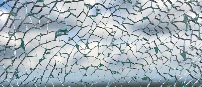 Useful texture overlay. A broken glass on. with many sharp shards. Useful texture overlay for background.