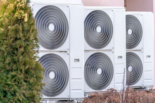 heat pump at the family house. High quality photo