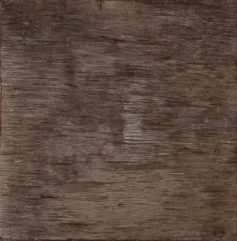 Close up background texture of vintage weathered brown wooden planks with knots and stains