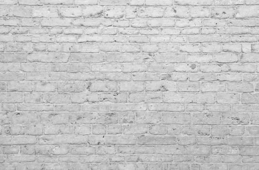 White painted brick wall background texture pattern; close up