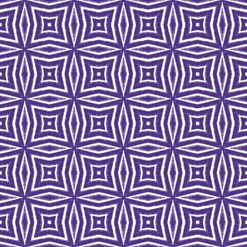 Medallion seamless pattern. Purple symmetrical kaleidoscope background. Watercolor medallion seamless tile. Textile ready valuable print, swimwear fabric, wallpaper, wrapping.