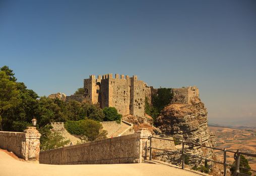 View of the Venere castle in Erice, Trapani