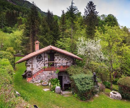 View of characteristic Mill House in Slovenia