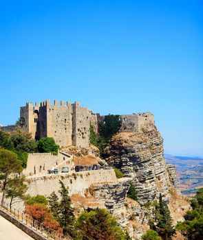 View of the Venere castle in Erice, Trapani