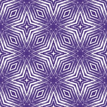 Mosaic seamless pattern. Purple symmetrical kaleidoscope background. Textile ready fair print, swimwear fabric, wallpaper, wrapping. Retro mosaic seamless design.