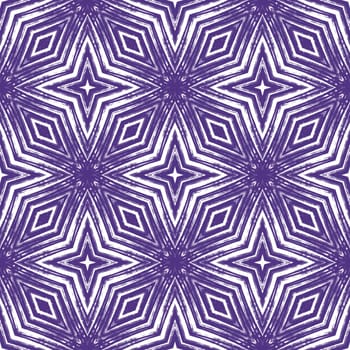 Mosaic seamless pattern. Purple symmetrical kaleidoscope background. Textile ready fair print, swimwear fabric, wallpaper, wrapping. Retro mosaic seamless design.