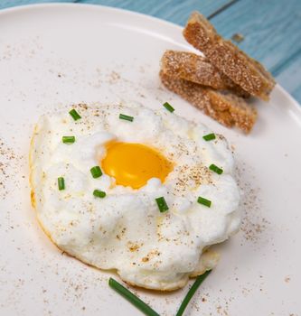Recipe for Cloudy Eggs, Icloud Egg. High quality photo
