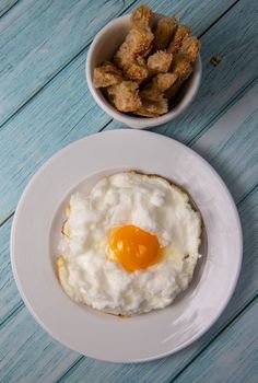Recipe for Cloudy Eggs, Icloud Egg. High quality photo