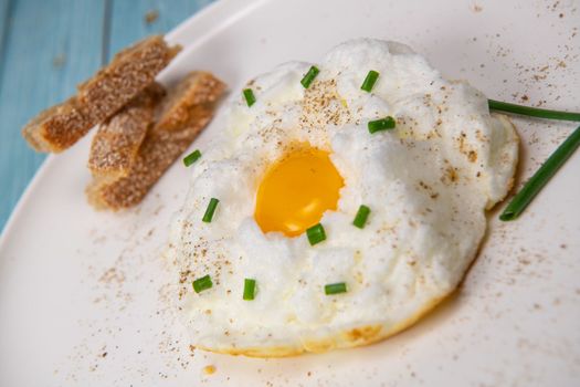 Recipe for Cloudy Eggs, Icloud Egg. High quality photo