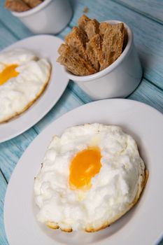 Recipe for Cloudy Eggs, Icloud Egg. High quality photo