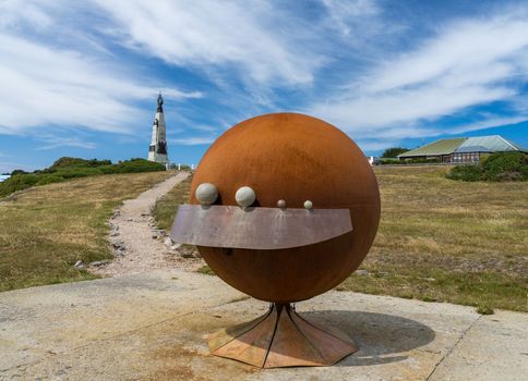 Port Stanley, Falkland Islands - 31 January 2023: Sculpture of the Solar system by Rob Yssel