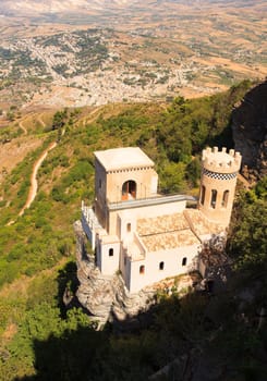 View Torretta Pepoli in Erice, Sicily