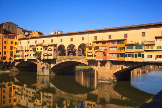 FLORENCE, ITALY - JULY, 12: View of Ponte Vecchio on July 12, 2016