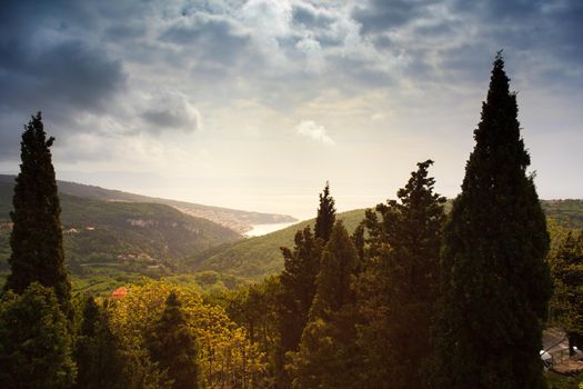 View of Rabac sea in istria, Croatia