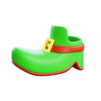 3d rendering of st patrick day boots icon