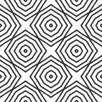 Mosaic seamless pattern. Black symmetrical kaleidoscope background. Retro mosaic seamless design. Textile ready stylish print, swimwear fabric, wallpaper, wrapping.