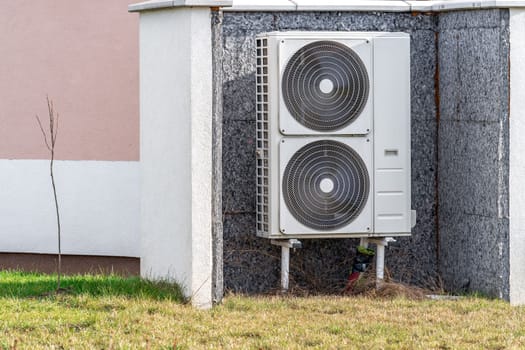 heat pump at the family house. High quality photo