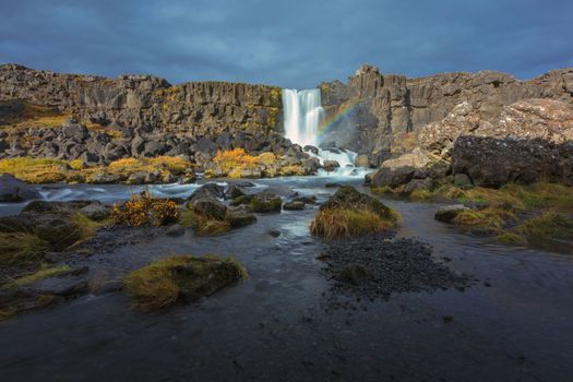 Icelands mountainous landscape combined with northern latitude, which has lots of rain, snow, and glaciers, is why the country has so many waterfalls and cascading water slopes.