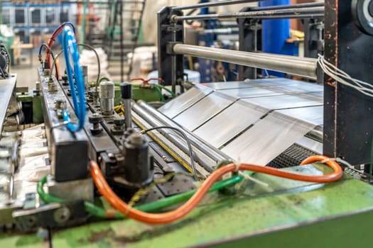 robotic line for the production of plastic bags. 