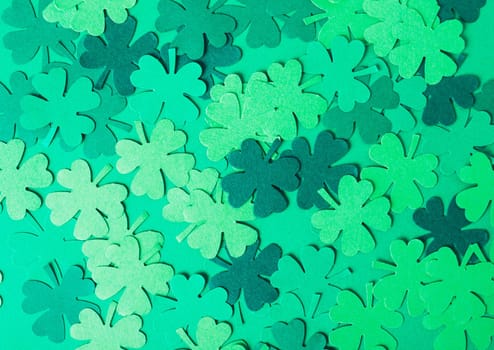 st patrick's day green background. High quality photo. Copy space