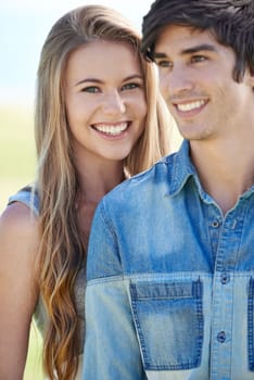 Ahhhhh, young love. A young couple enjoying a beautiful day outdoors together