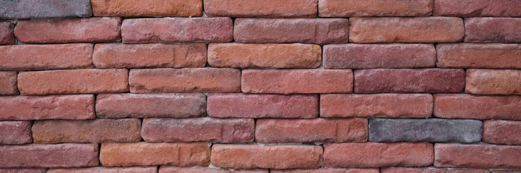 Texture of old red brick wall. Background of empty brick wall basement concept