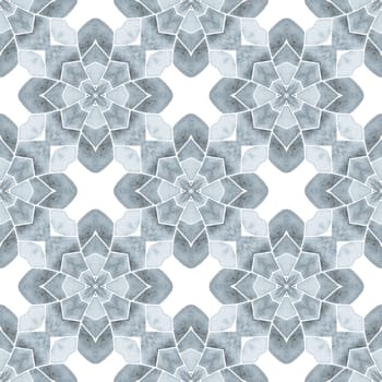 Trendy organic green border. Black and white ideal boho chic summer design. Organic tile. Textile ready astonishing print, swimwear fabric, wallpaper, wrapping.