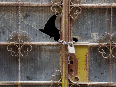 Fragment of the building's facade with traditional wooden ornate balconies painted in Valletta, Malta. High quality photo