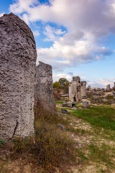 Standing Stones - natural rock formations in Varna Province, Bulgaria.