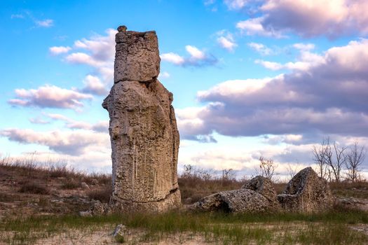 Standing Stones - natural rock formations in Varna Province, Bulgaria.