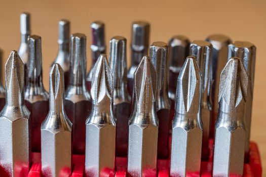 Metal working tools. Metalwork. Box, saw, spanner and others tools