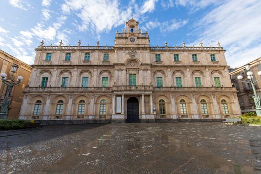 The historical building of the University the oldest university in Sicily, the academic nickname Siculorum Gymnasium