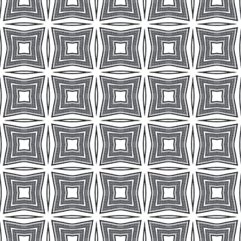 Arabesque hand drawn pattern. Black symmetrical kaleidoscope background. Oriental arabesque hand drawn design. Textile ready fancy print, swimwear fabric, wallpaper, wrapping.