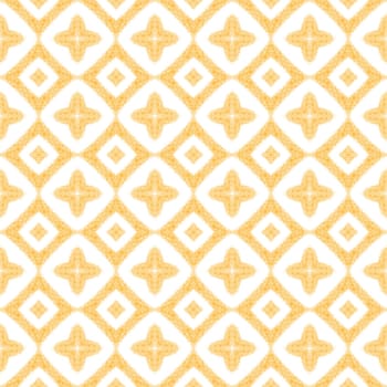 Textured stripes pattern. Yellow symmetrical kaleidoscope background. Trendy textured stripes design. Textile ready comely print, swimwear fabric, wallpaper, wrapping.
