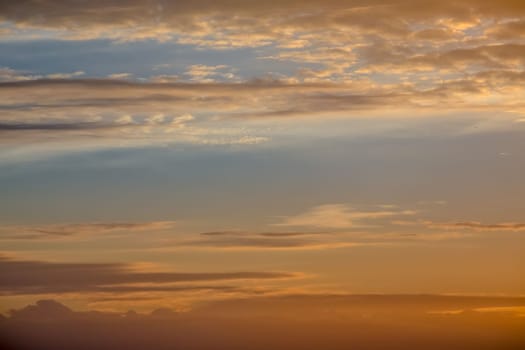 Dramatic sky panorama sky with clouds on sunrise and sunset time, Florida, United States