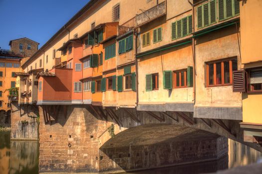 FLORENCE, ITALY - JULY, 12: View of Ponte Vecchio on July 12, 2016