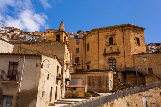 View of Santo Stefano Church in Leonforte, Sicily