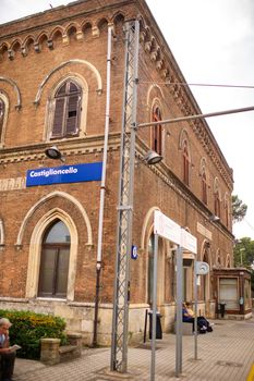 October 10, 2018.Castiglioncello, Livorno, Tuscany, Italy: an old railway station in an old village on the coast of the Ligurian Sea.