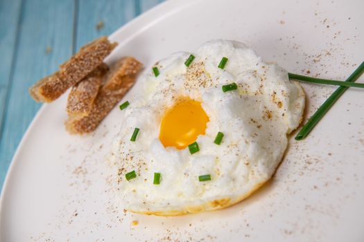Recipe for Cloudy Eggs, Icloud Egg. High quality photo
