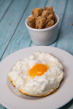 Recipe for Cloudy Eggs, Icloud Egg. High quality photo