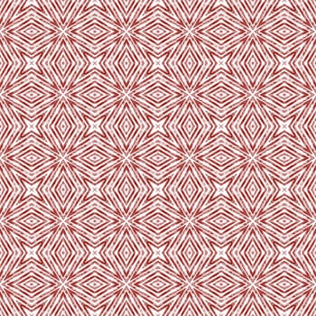 Chevron stripes design. Wine red symmetrical kaleidoscope background. Textile ready posh print, swimwear fabric, wallpaper, wrapping. Geometric chevron stripes pattern.