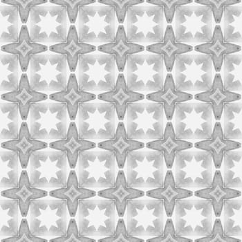 Arabesque hand drawn design. Black and white resplendent boho chic summer design. Oriental arabesque hand drawn border. Textile ready trending print, swimwear fabric, wallpaper, wrapping.