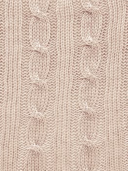 Beige Woven Fabrics. Scandinavian Cotton Wallpaper. Abstract Closeup Thread. Organic Handmade Canvas. Jacquard Knitting. Winter Wool Textile. Knitwear Linen Background. Texture Knitted Fabric.