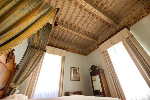 October 12, 2018.Interior inside the Villa Graziani near the town of Vada in the Tuscan region.Tuscany.Italy.