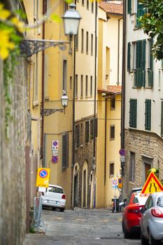 Narrow streets in the city of Florence.Tuscany, Italy.