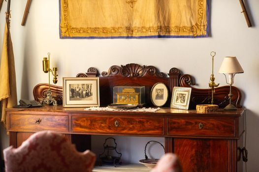 October 12, 2018.Interior inside the Villa Graziani near the town of Vada in the Tuscan region.Tuscany.Italy.