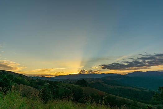 evening sky Mon Muen Mak, Chiang Mai, Thailand