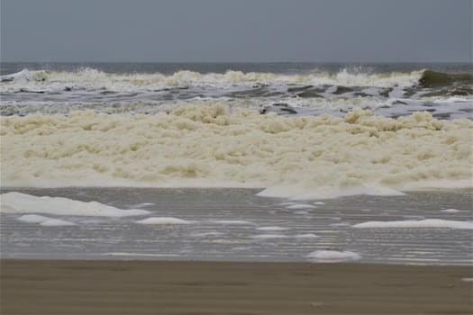 waves on the beach of the North Sea