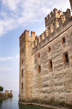 Scaligera Castle in Sirmione on Lake Garda.Italy.Tuscany.