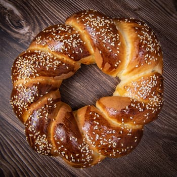 Sesame Milk Bread in a Crown, High quality photo